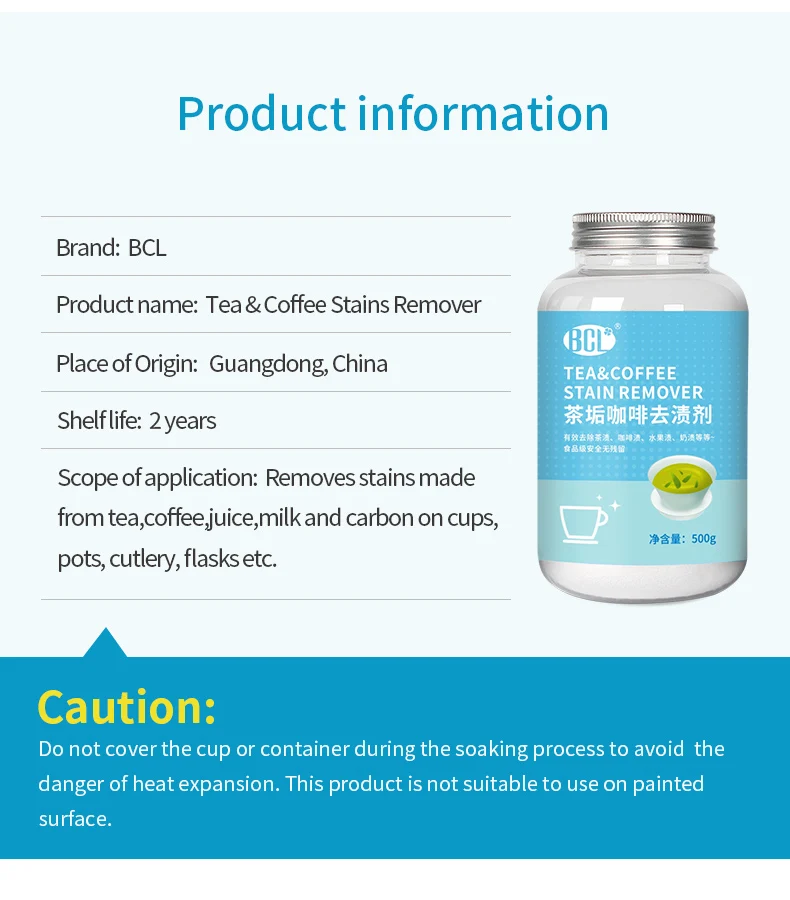 Cup Clean Tea And Coffee Stain Remover For Stainless Steel Glass Plastic And Ceramic Utensils