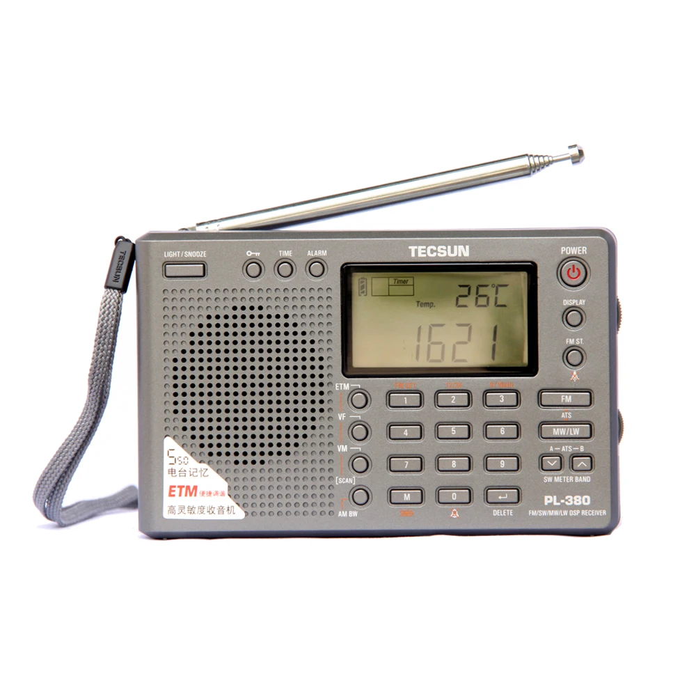 Wholesale Tecsun PL-380 Radio With AA Battery Full Band Digital  Demodulation Stereo PLL FM /LW/SW/MW DSP Receiver From