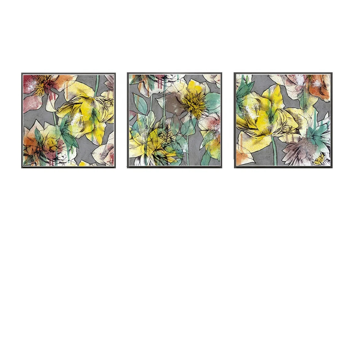 
Printing Flower Painting on Canvas Framed Paintings Wall Art Decor Paintings 