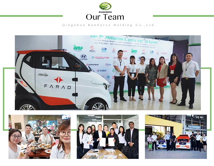 Hot sale electric quadricycle electric rechargeable cars in automobiles