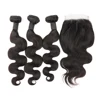 Toocci classic 3+1 Raw Virgin Indian Cuticle Aligned Human Hair Body Wave 3 Bundles with Closure with cap