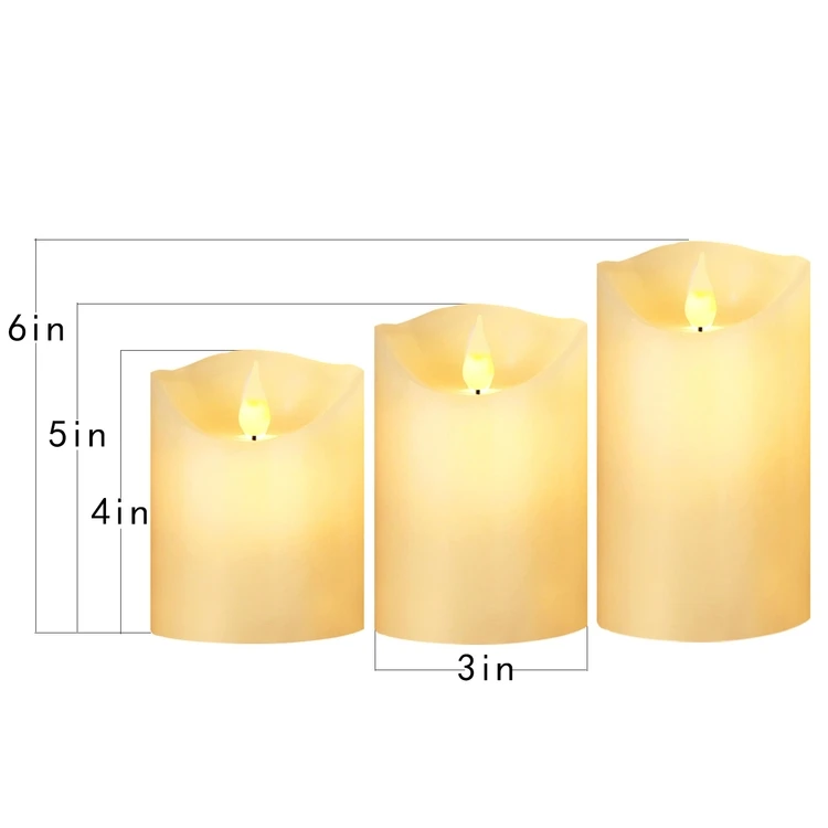 battery candles flameless Paraffin Wax Material