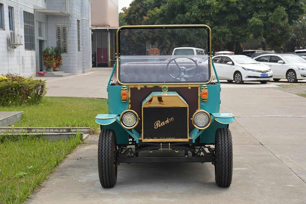Rariro 6-8 Seater Electric Buggy Customizable Vintage Club Car with 48V Battery 5KW Motor for Golf Course