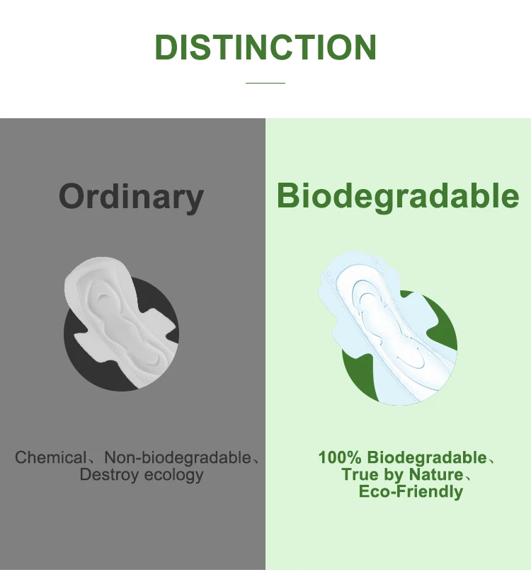 Ecofriendly 100 Biodegradable Sanitary Pads Organic Cotton