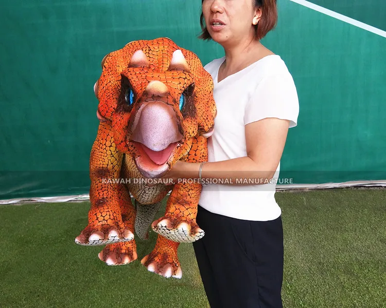 Dino Park Products Triceratops Animatronic Puppets Hand Dinosaur Puppet