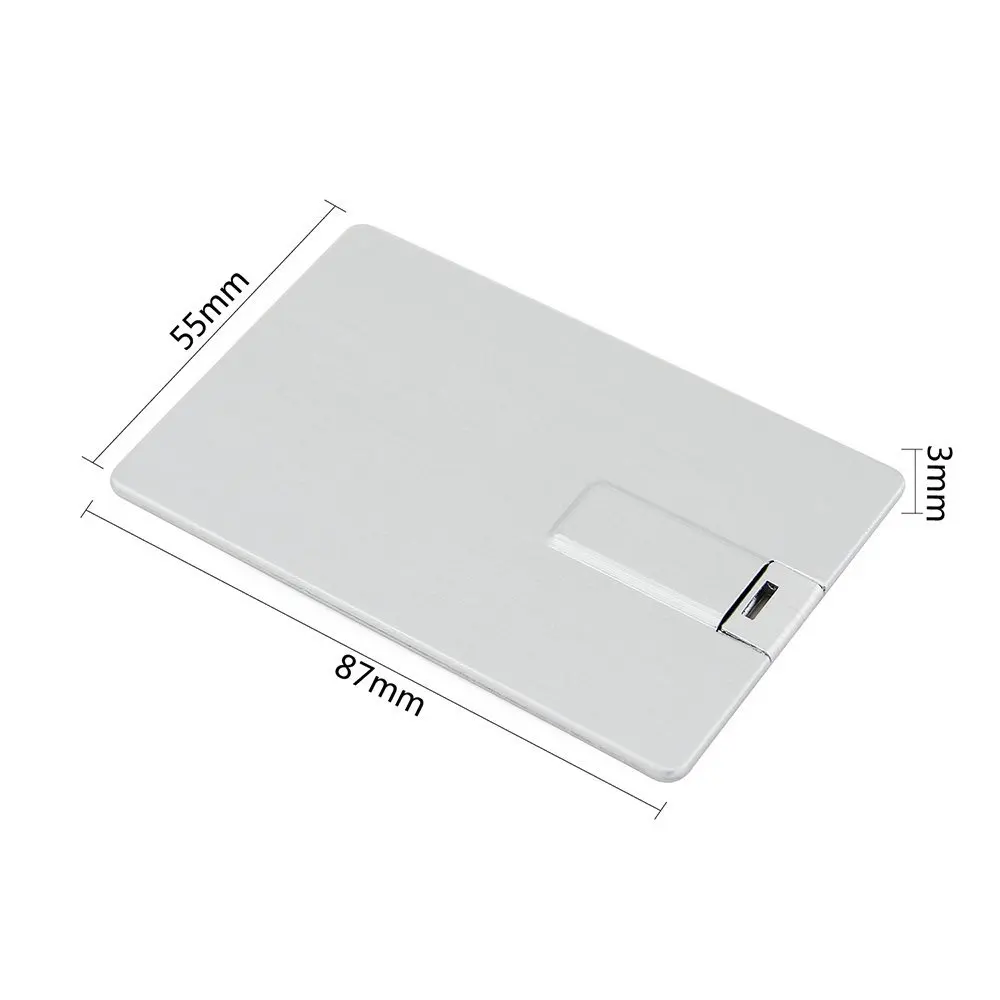 metal credit card USB flash drives 16gb 32gb usb card pen drive 64gb gadget - ANKUX.COM