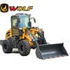 Tempered glass wheelloader wolf 1.8t zl18 hydraulic mini wheel loader new design