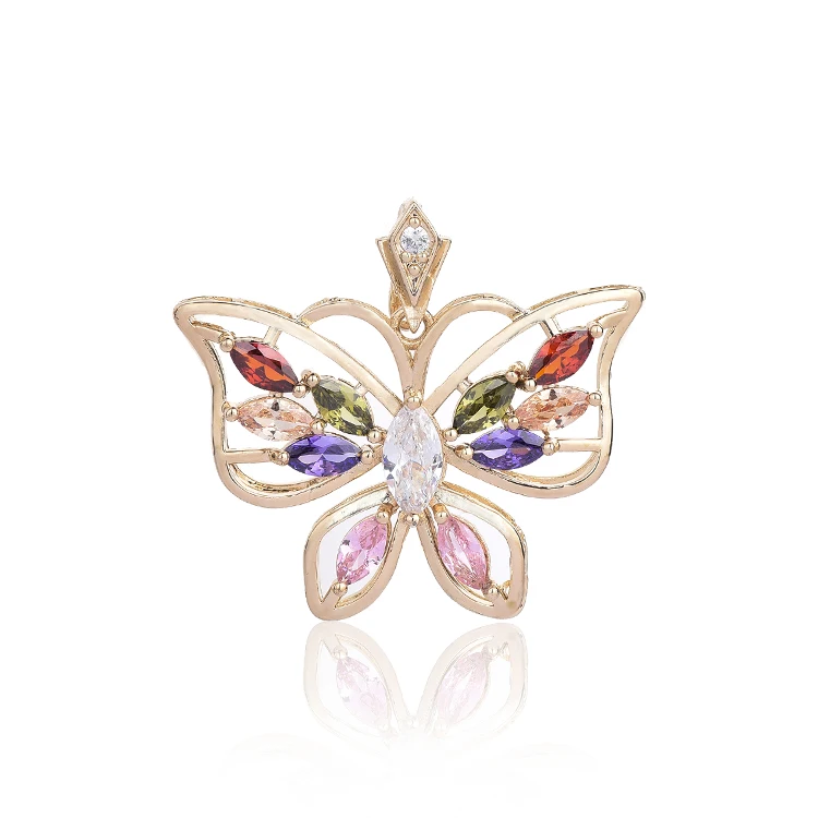 

Butterfly pendant,12 Pairs, Golden