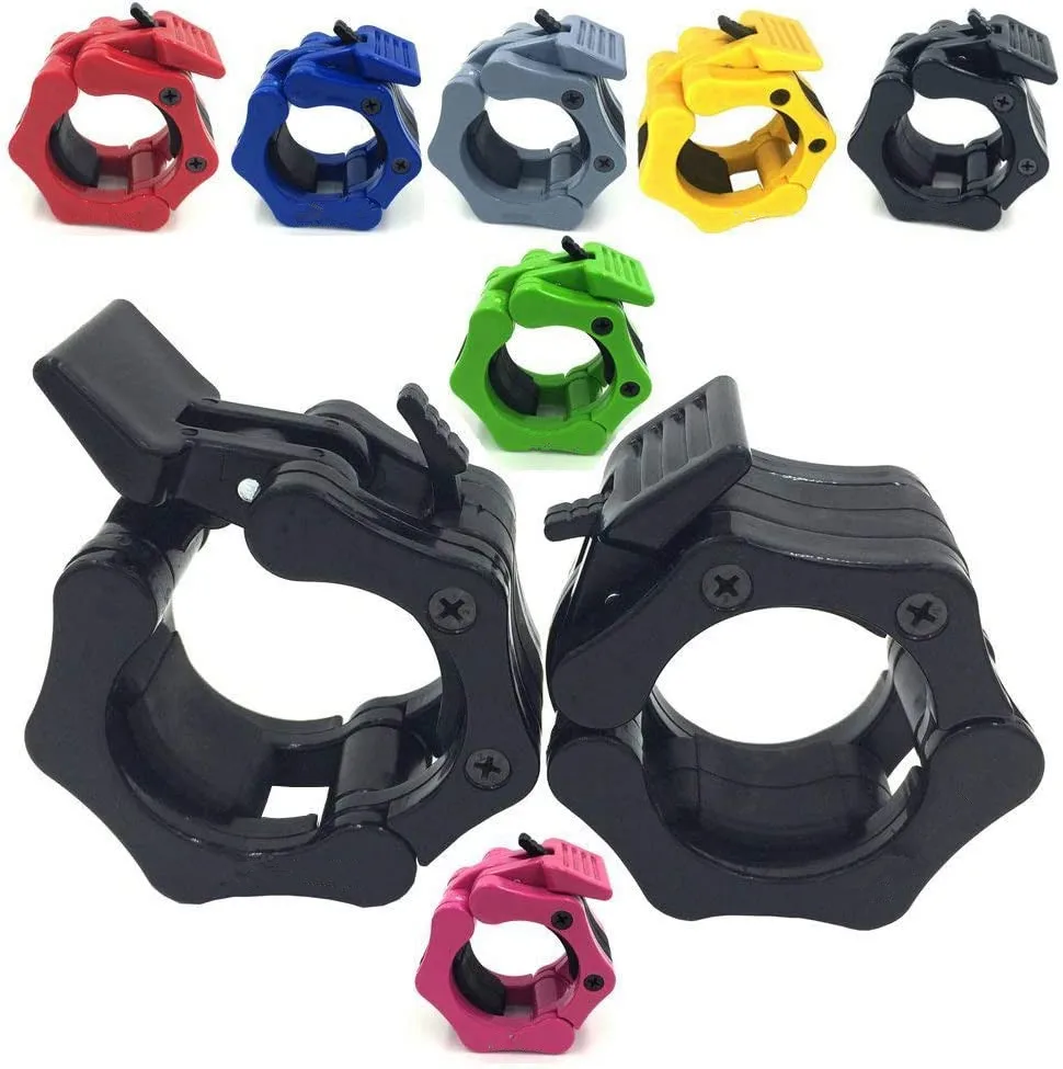 25mm/ 50mm Barbell Clamps Quick Release Weight Bar Plate Locks Clips
