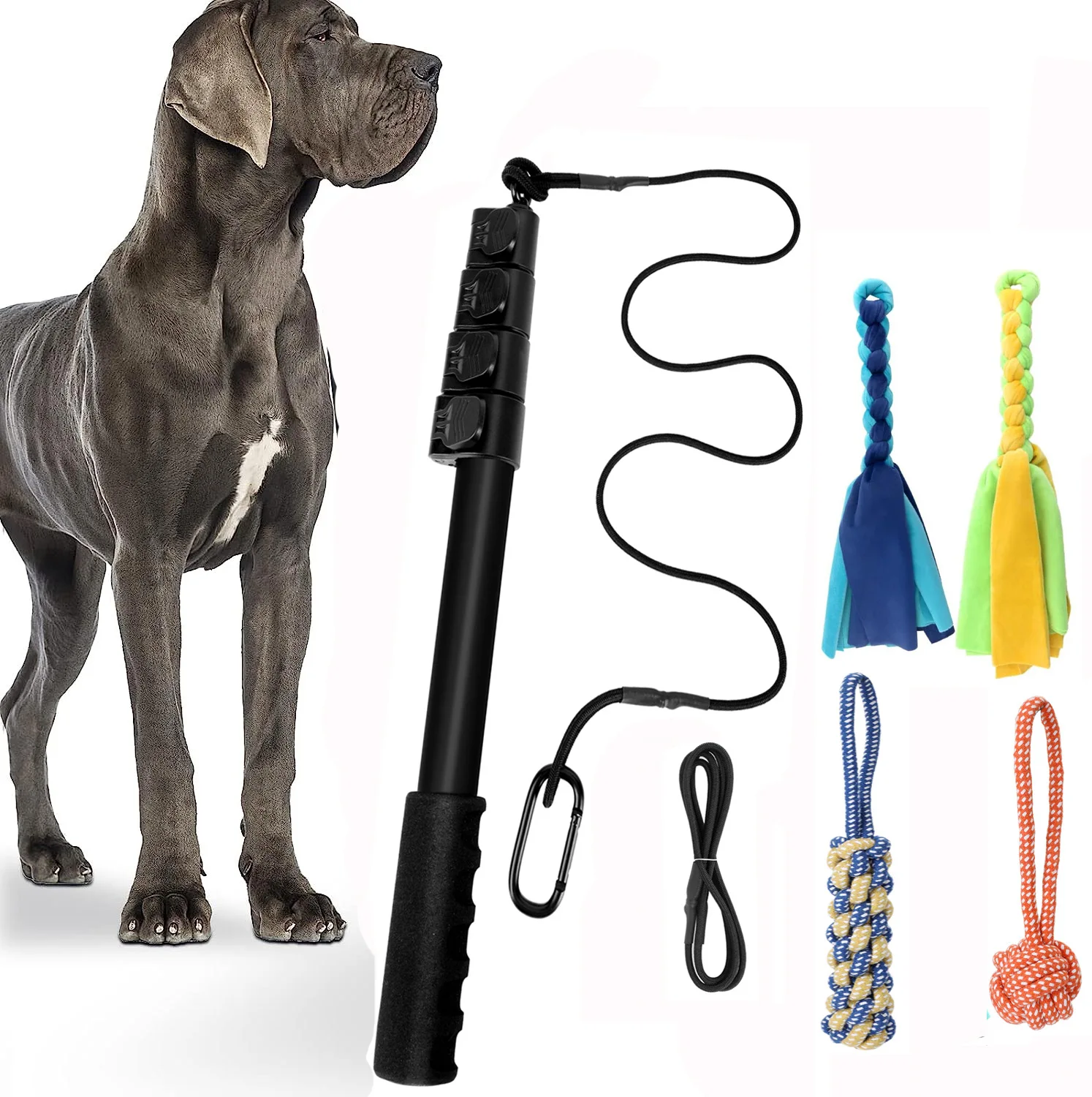 Eco-Friendly Telescopic Retractable Plastic Pet Training Stick Dog and Cat Toy Stick