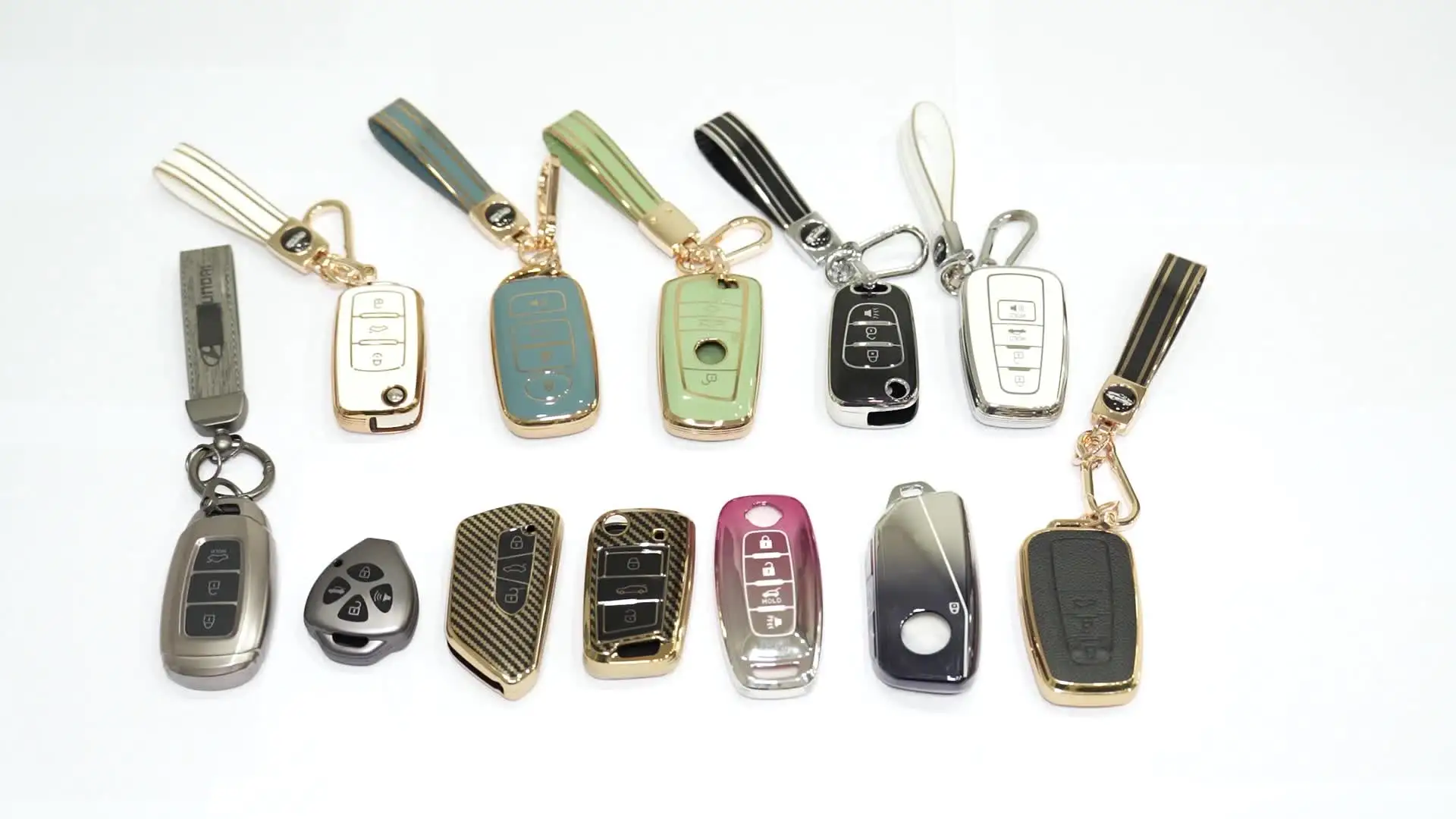 The New Arrival Is Suitable for Toyota Car Leather Material Anti-Dirt  Wear-Resistant Car Key Cover