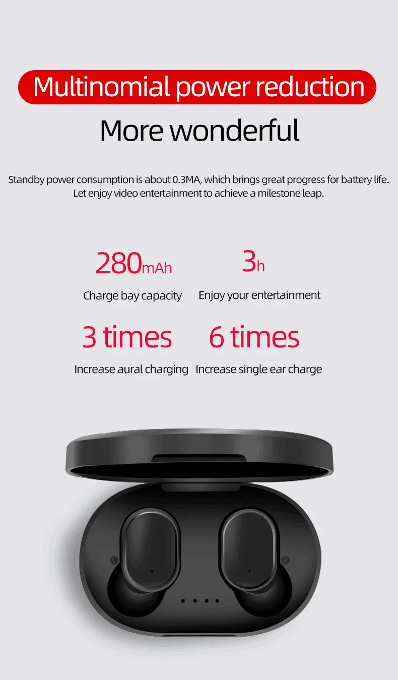 amazon top seller 2020 mi airdots bluetooth E6s tws earphone - ANKUX.COM