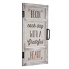 Wooden Begin Each Day with a Grateful Heart Window Hanging Sign Wall Decor Design