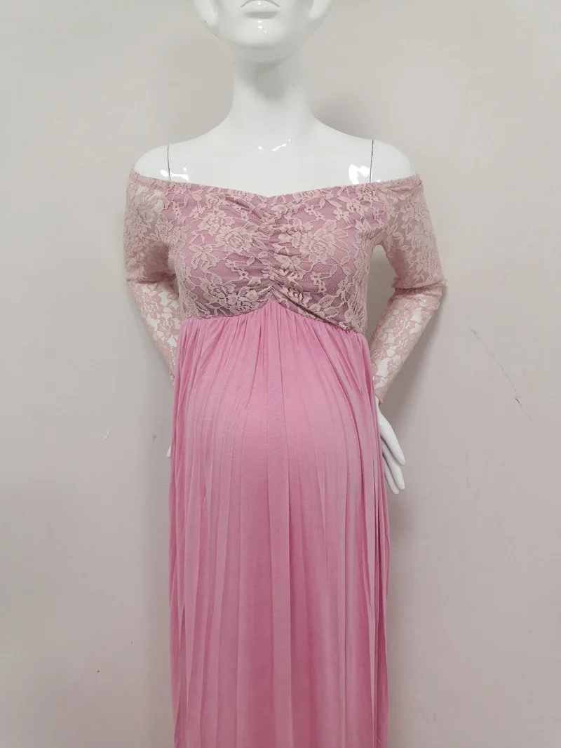 White Chiffon Maternity Photography Dress