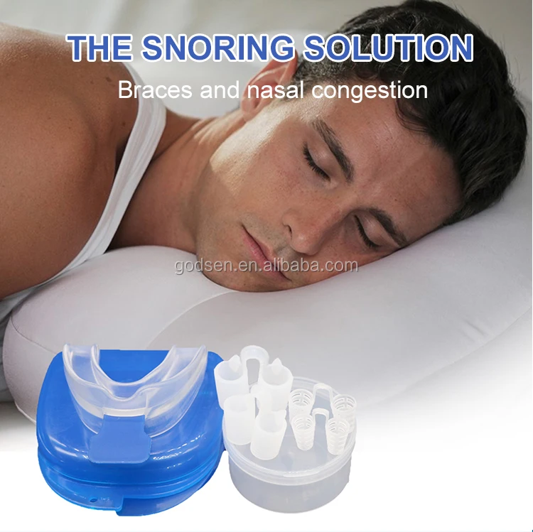 Factory Price Silicone Anti Snore Mouthguard Braces Nasal Plug Bracket
