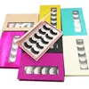 NEW False Silk Eyelashes Free Samples 5 Pairs Eyelash Book With Custom Lash Packaging Box Private Label Glitter Lash Book