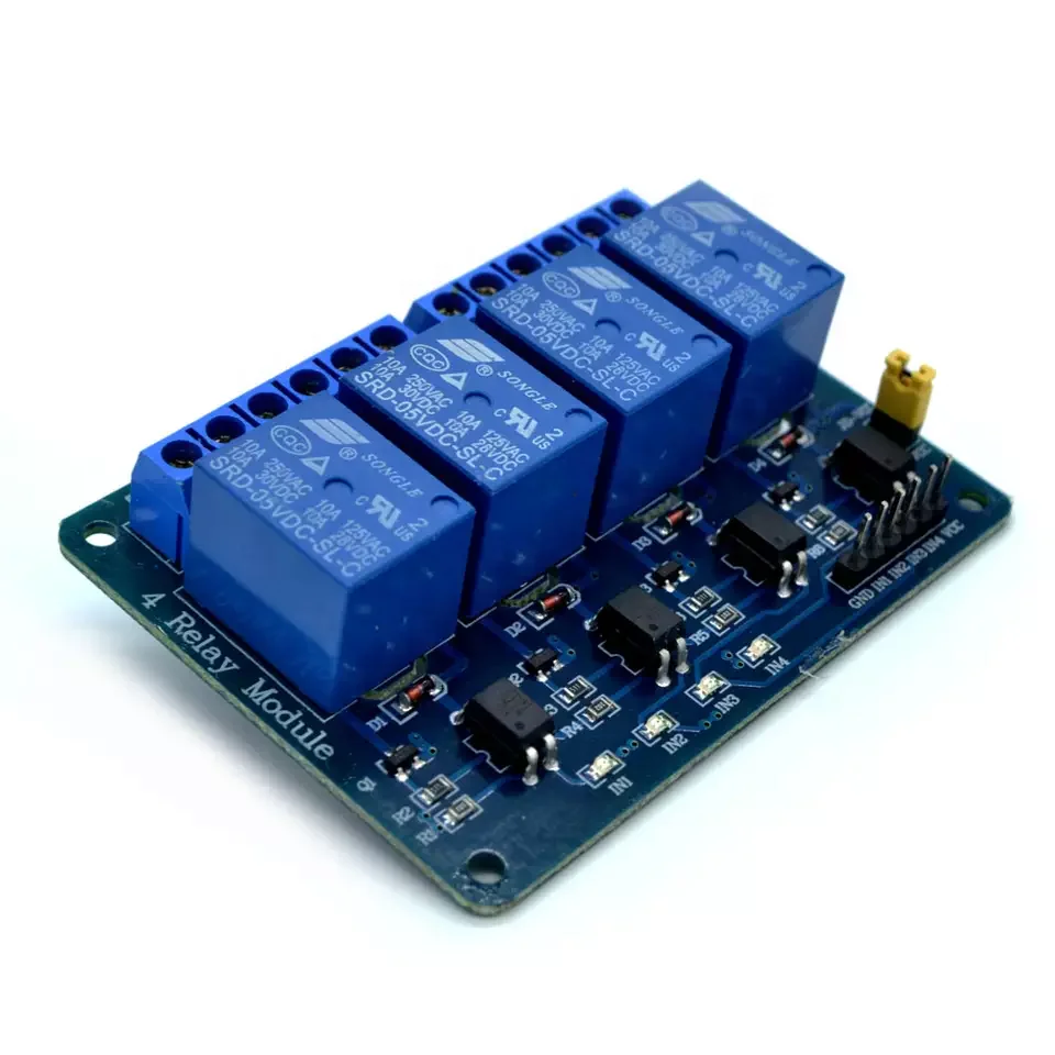 4 Channel 5v Relay Module With Optocoupler Relay Output 4 Way Relay