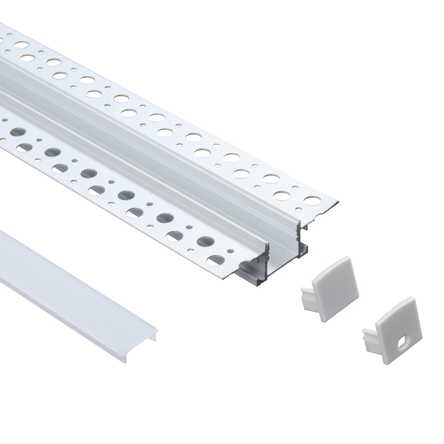 W011 Drywall Gypsum Recessed Perfil De Aluminio Para Luz Led Strip Light Channel Aluminium Profile Led Aluminum Extrusion