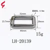 High-end custom Handbag Decoration Accessories Fittings Metal Bag Rings Flat Buckle Rectangle Ring