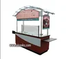 Wood grain design outdoor cart drinks display stand use commercial cart