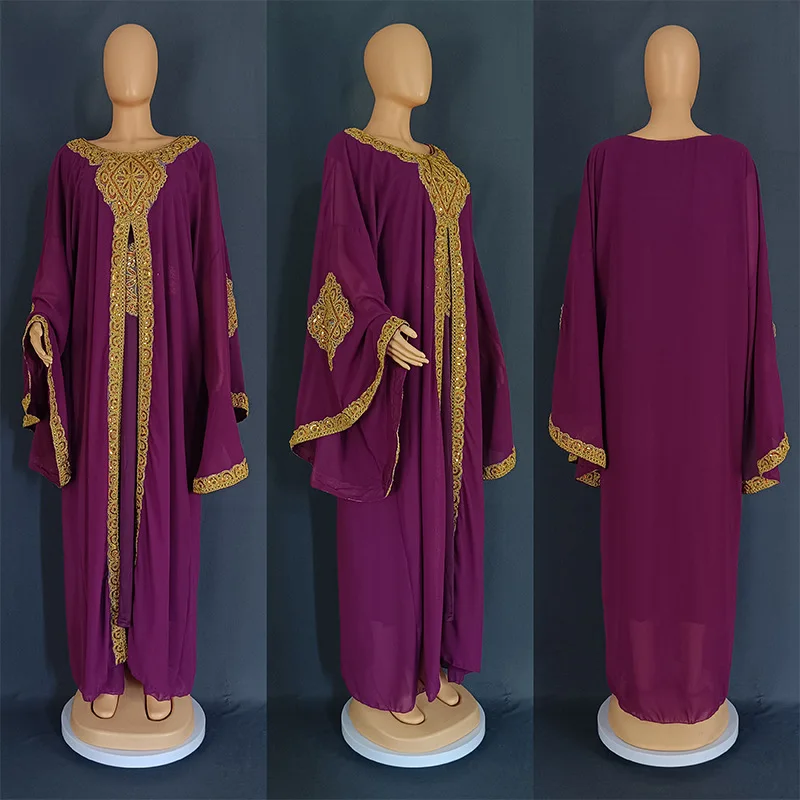 Abaya Traditionnelle et Ethnique, Robe Longue Élégante de Luxe pour Femme Musulmane Grossiste Turquie