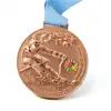 3D copper custom ski metal medal for sale