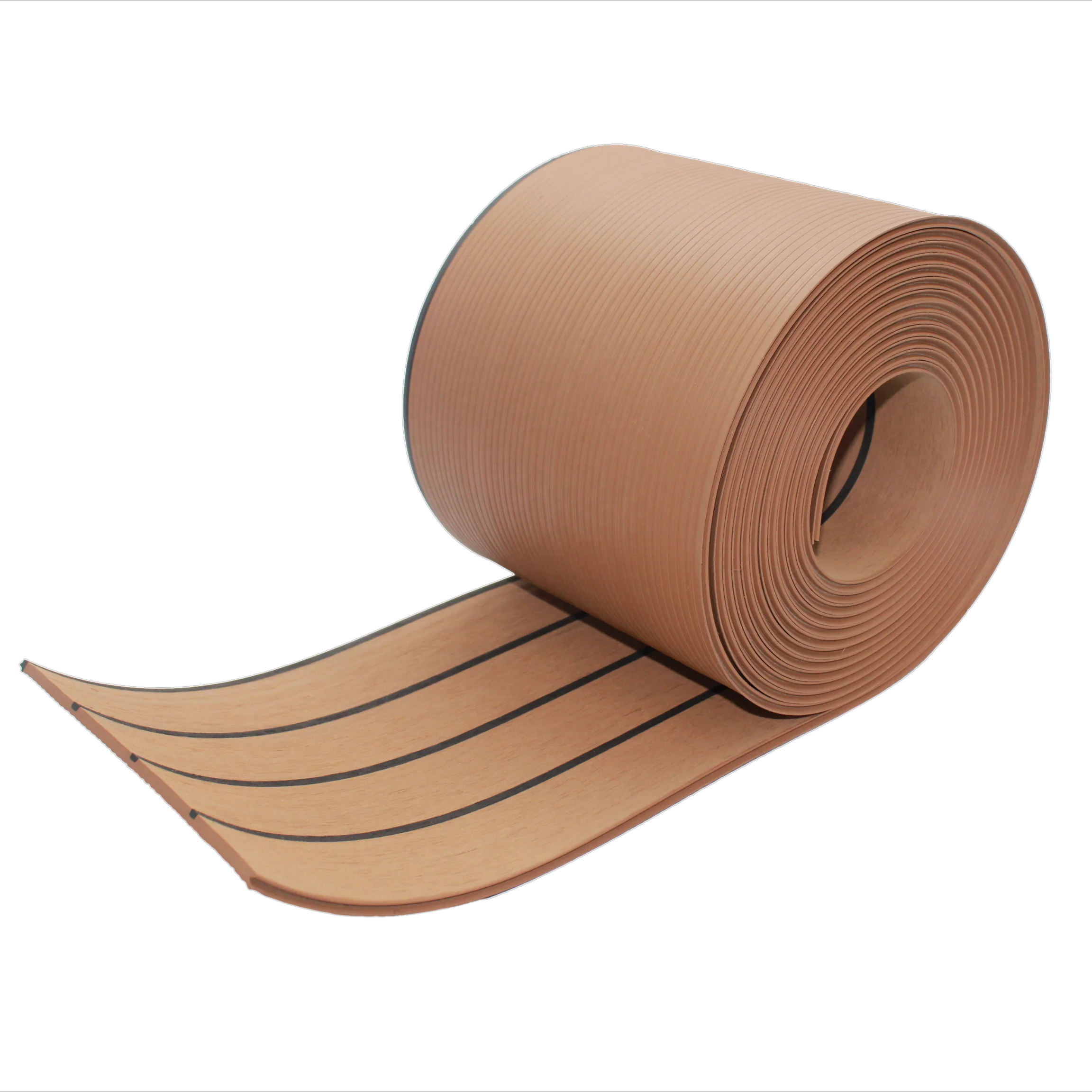 synthetic teak boat decking with pvc material,less maintenance