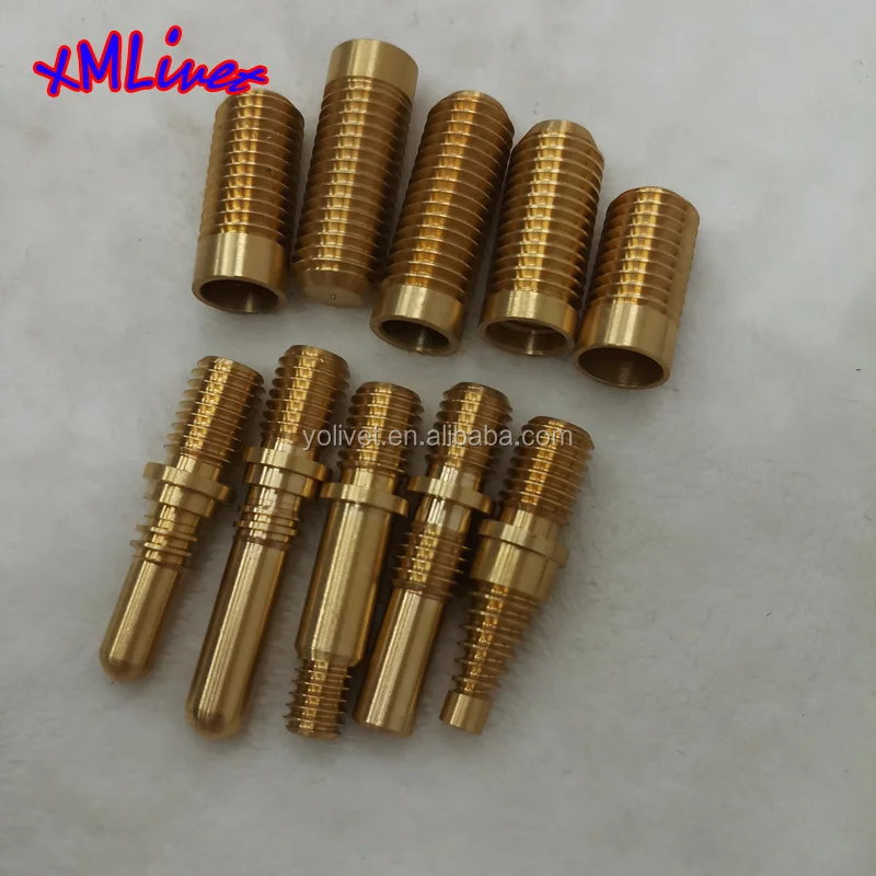 Xmlivet Snooker Cue Joint Thread Brass Pin And Insert Pool Stick Joint