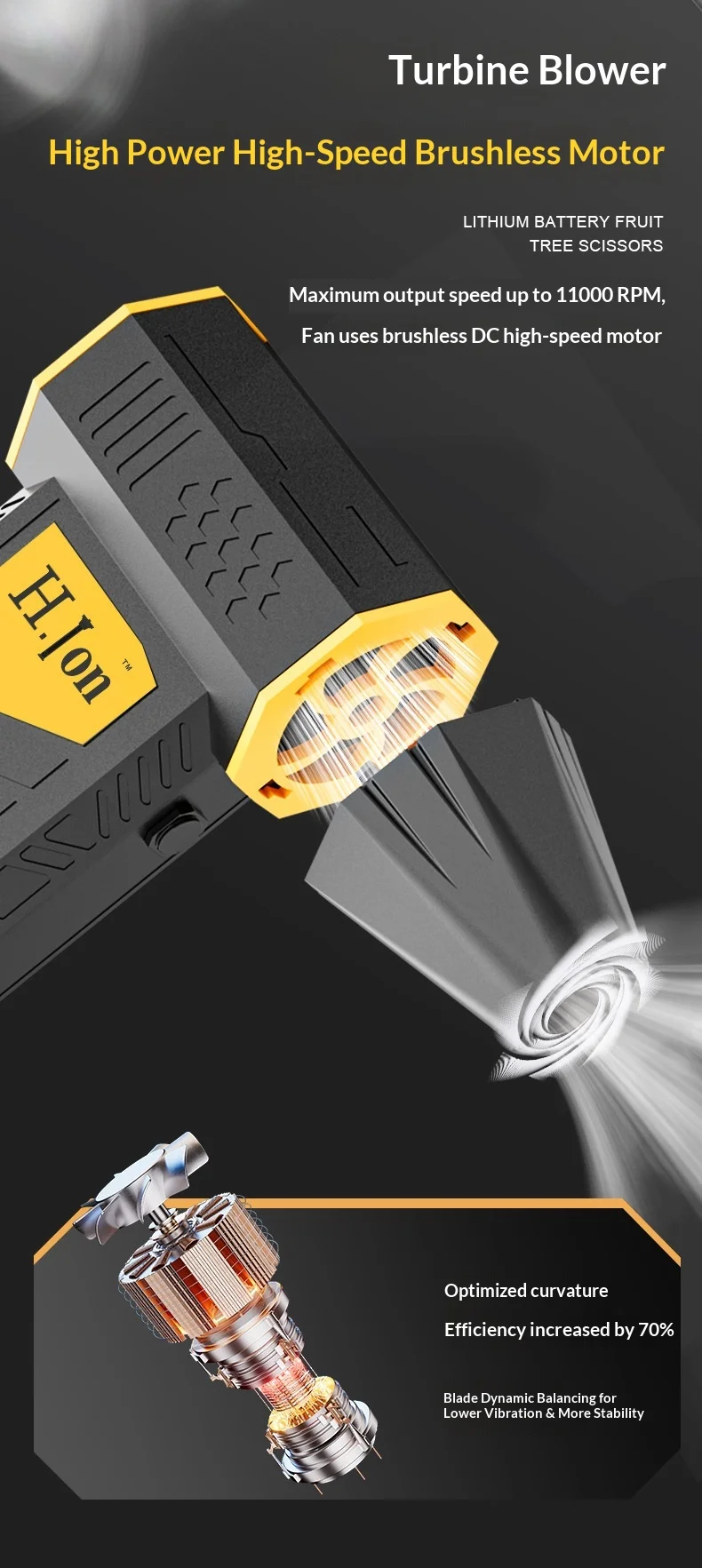 Violent Turbo Fan, Brushless, Battery - detail 22