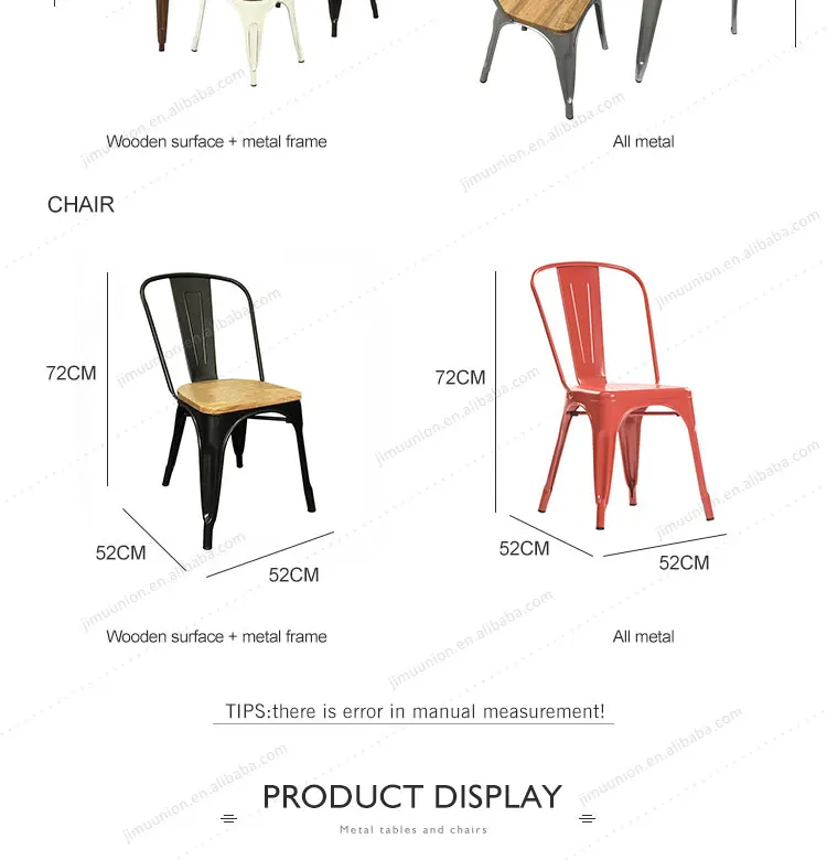 Cheap Steel Vintage Industrial Retro Coffee Shop Restaurant Events