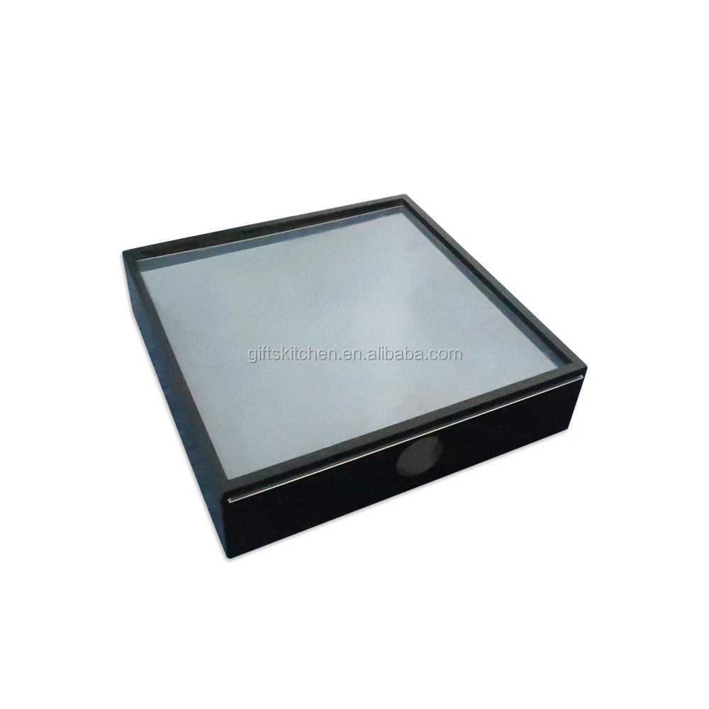 Eco-friendly Natural Customized Black MDF Cork Keeper Cork Holder Shadow Box Wine Box