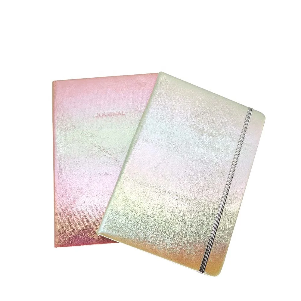 Custom Design Holographic Foil Embossed Logo Journal Notebook Buy Holographic Foil Notebook