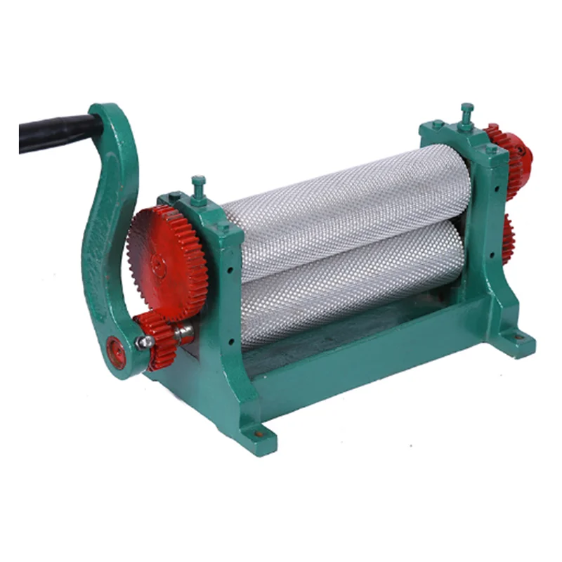 Embossing Beeswax Press Mold 75*310mm Comb Manual Aluminum Alloy Roller Embosser Beeswax