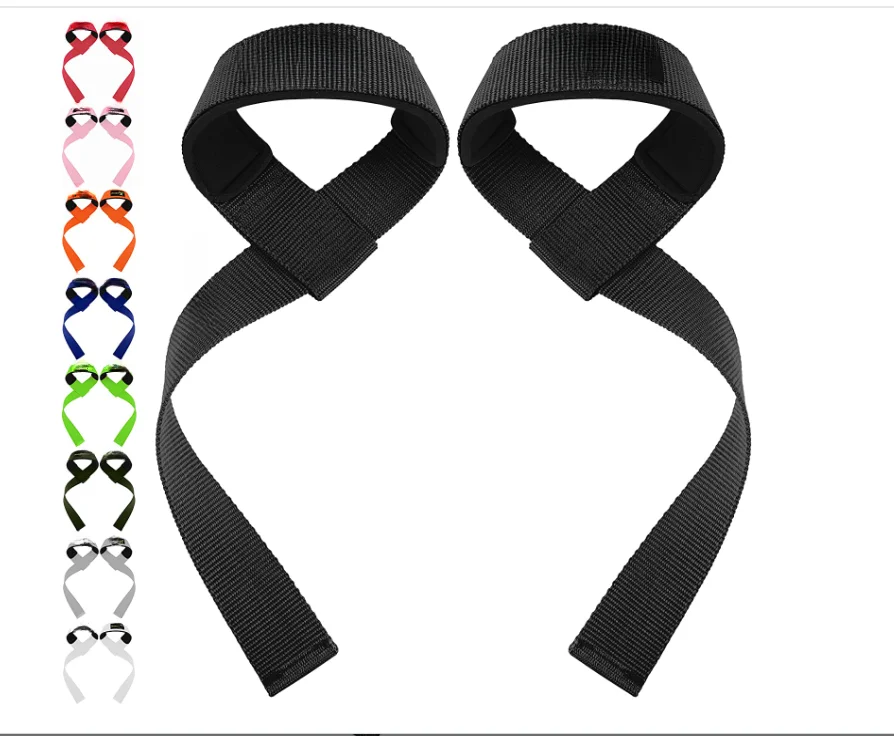 Polyester Padded Cotton Non-slip Hard Pull Wrist Power Lifting Grips ...