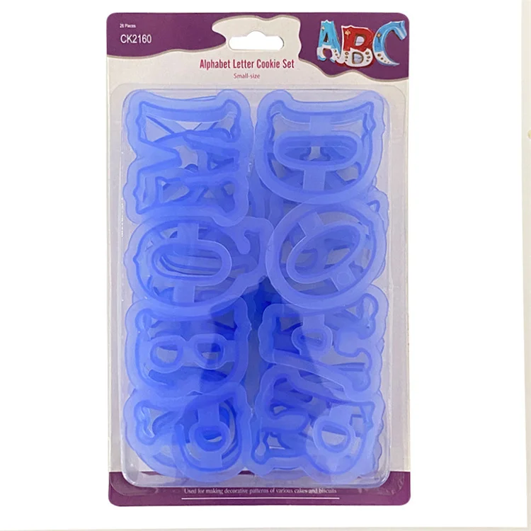 26pcs Alphabet Letter Number Cake Cutter Decorative Tools Fondant Cake