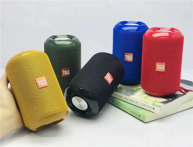 2020 New portable stereo wireless speakers TG524 small loud speaker outdoor waterproof music player with FM radio TWS function - ANKUX.COM