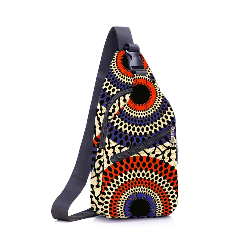 Hot Sale Fashion African Crossbody Shoulder Sling Chest Bag African Wax