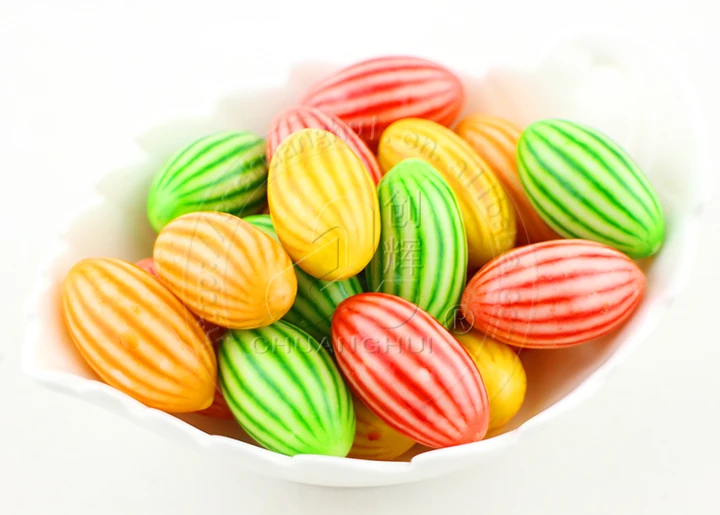 清真散装水果彩虹橄榄形泡泡糖/批发泡泡糖