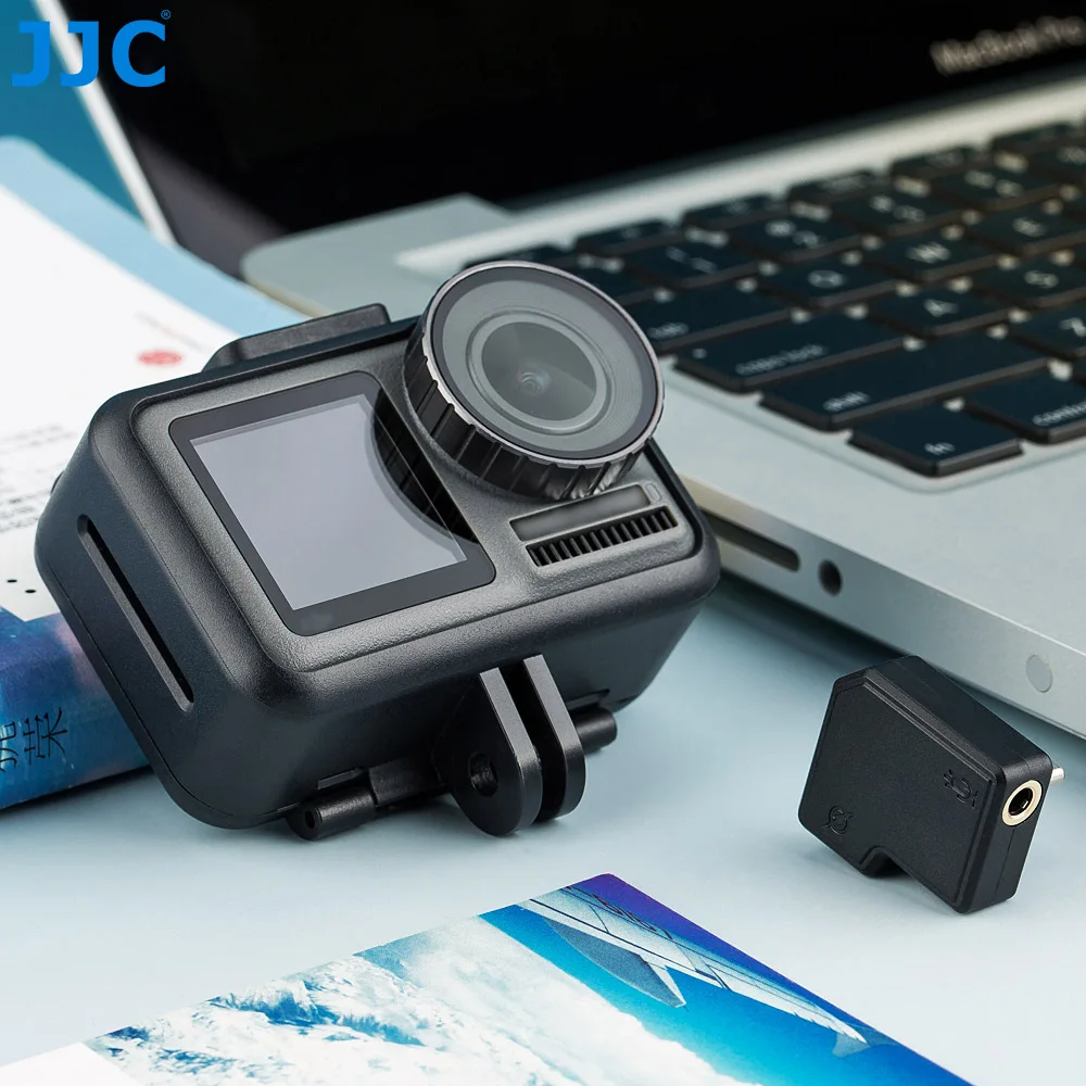 Jjc Dual Usbc 3.5mm Mic Adapter For Dji Osmo Action Charging And Data