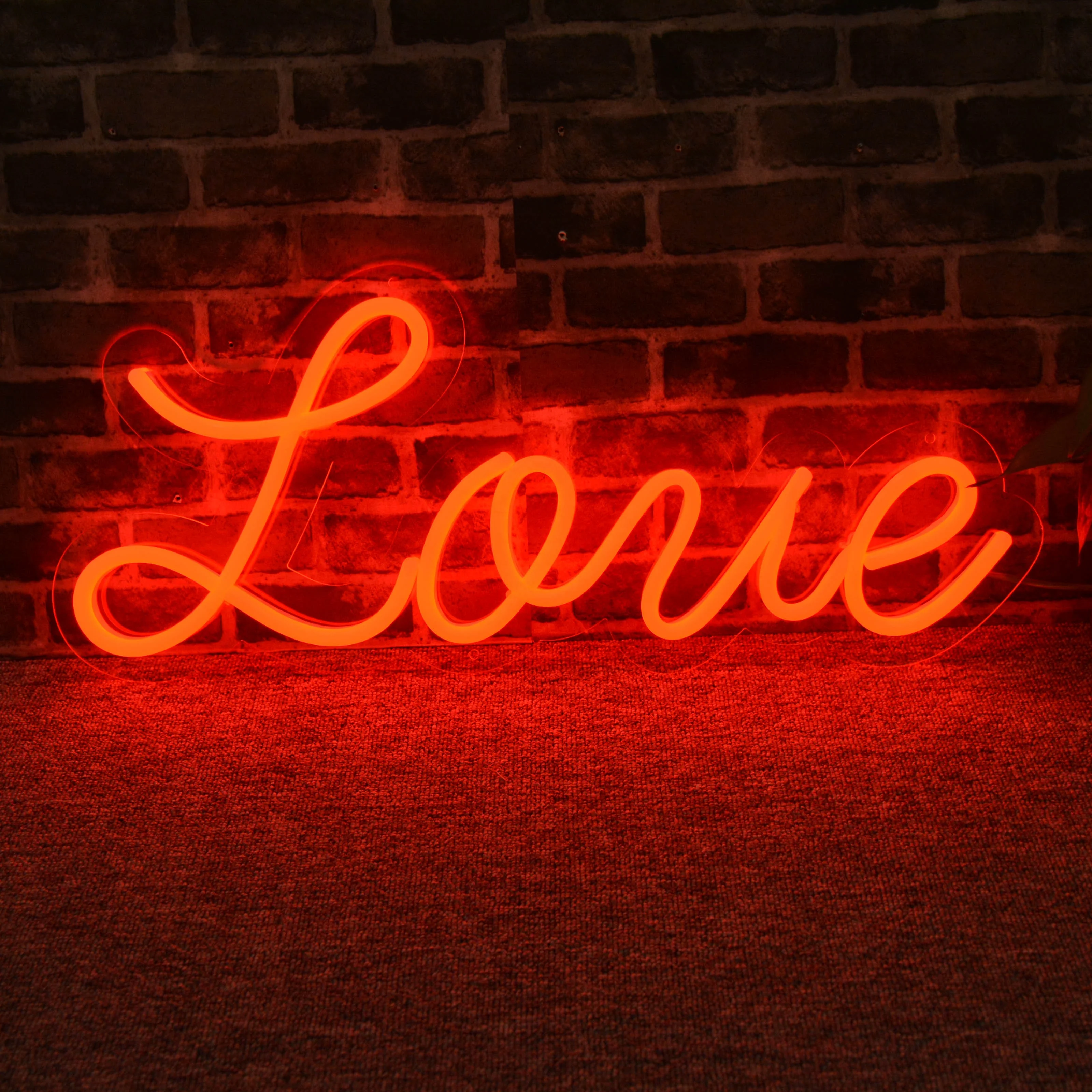 Free Drop Shipping 80cm acrylic board advertising 12V flexible strip letters tube wall custom led all you need is love neon sign