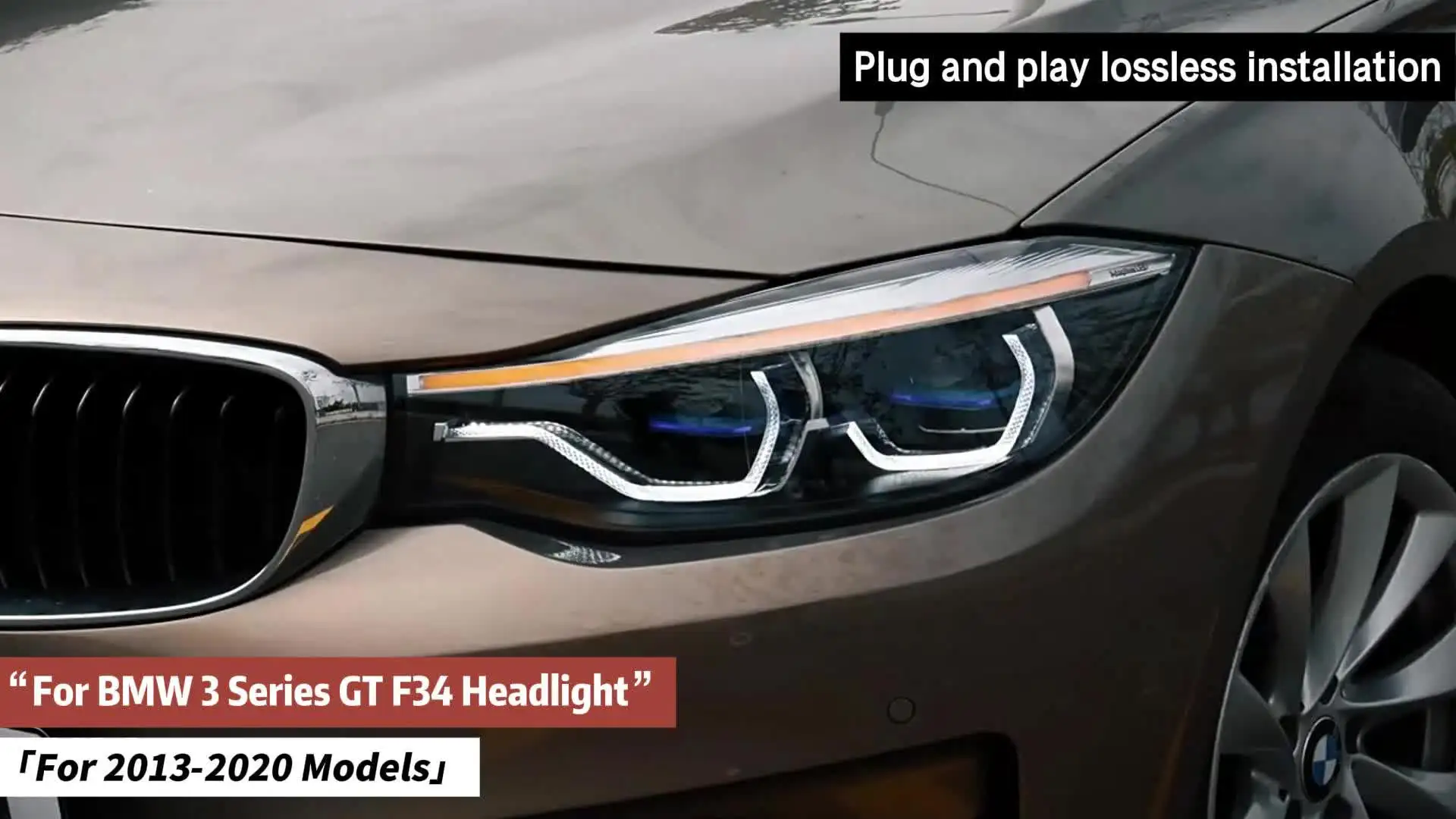 鳥】 Headlights Compatible For BMW F34 3 Series 🎳 GT 2013-2020 Headli