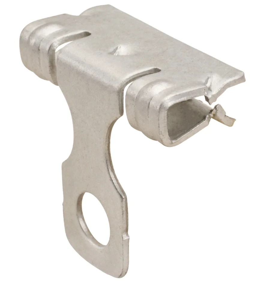 2H4 Hammer-On Flange Clip, Side Mount, Spring Steel, 3/32