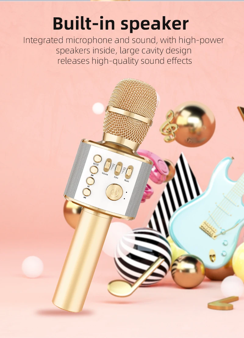 2020 best music mini blue tooth portable karaoke wireless bluetooth speaker with microphone - ANKUX.COM