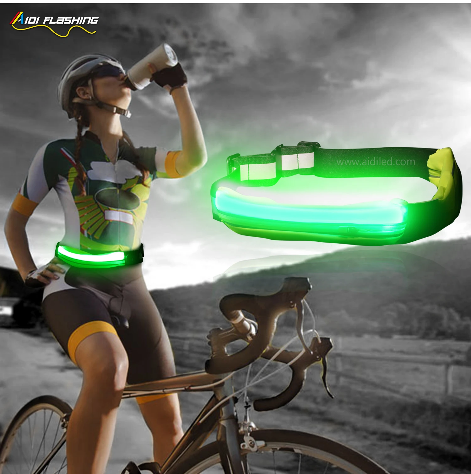 product-AIDI-hot sale LED light-up fashion running sports waist bag-img-2