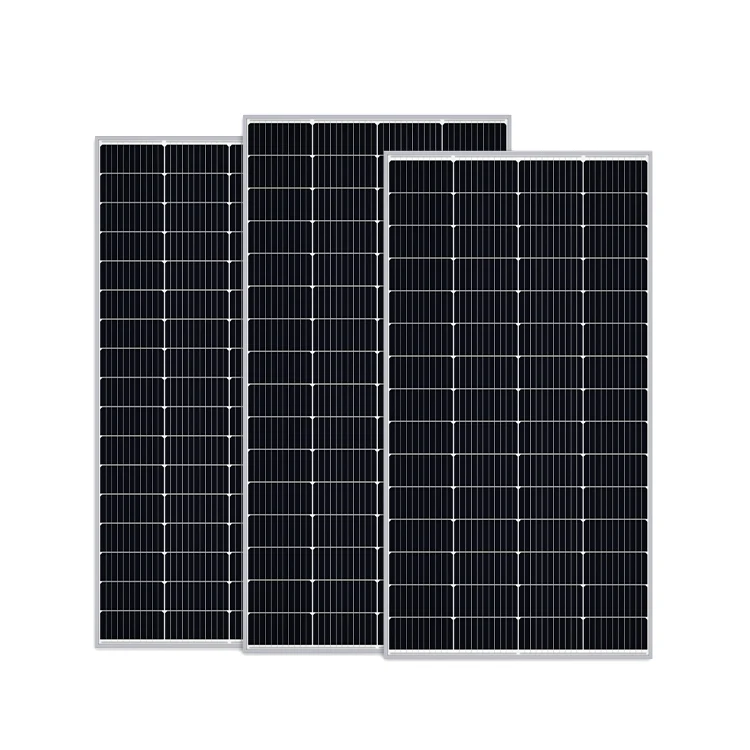 Rigid glass 200W solar panel mounted on a metal roof frame