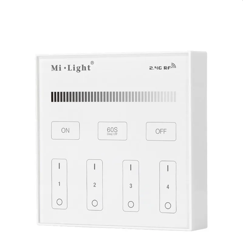 Made in China Mi Light B1 4-Zone Brightness Dimming LED Light Smart Touch Panel Remote Controller Miboxer led controllers