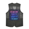 Rgb Full Color Led Scrolling Display Message Board Vest With Led Dynamic Screen