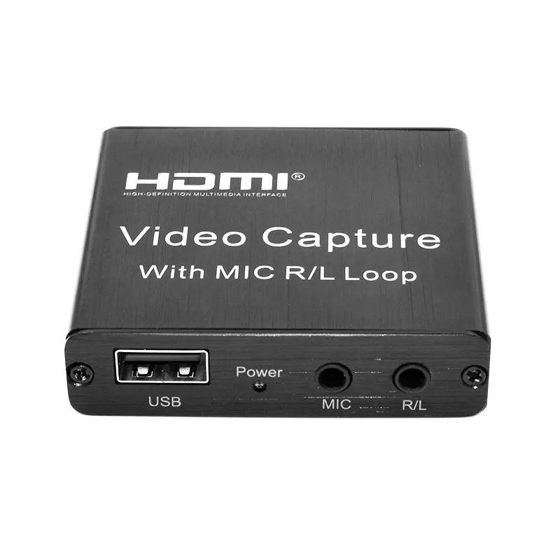 Hdmi Audio Video Capture Card With Loop Out&l/r Hdmi To Usb 2.0 1080p