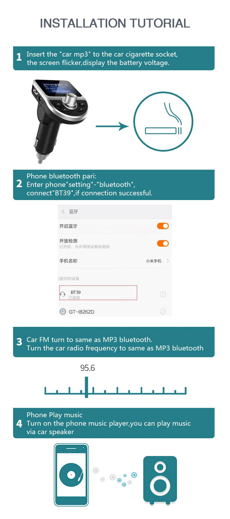 U盘卡fm 发射器bt39 新款大屏幕车载mp3 蓝牙免提呼叫车载mp3 播放器 Buy 蓝牙mp3 Fm 收音机播放器 司机汽车mp3 播放器 车载mp3 播放器与蓝牙