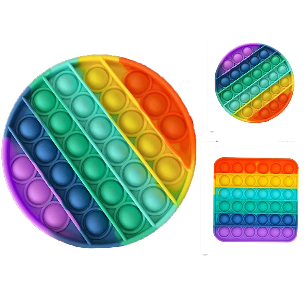 

pop it fidget toy,5 Pieces, Various colors